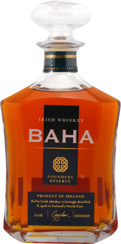 59,95 € Kostenloser Versand | Whiskey Blended Baha Founders Reserve Irland Flasche 70 cl