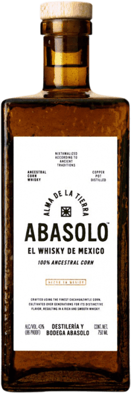 49,95 € Spedizione Gratuita | Whisky Blended Abasolo Ancestral Corn Riserva Messico Bottiglia 70 cl