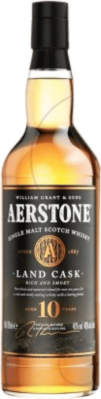 42,95 € 免费送货 | 威士忌单一麦芽威士忌 Aerstone Land Cask 低地 英国 10 岁 瓶子 70 cl