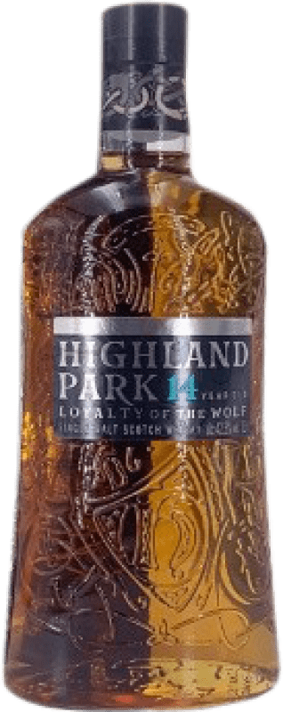 76,95 € Envío gratis | Whisky Single Malt Highland Park Loyalty of the Wolf Highlands Reino Unido 14 Años Botella 1 L