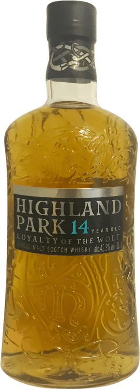 79,95 € Spedizione Gratuita | Whisky Single Malt Highland Park Loyalty of the Wolf Highlands Regno Unito 14 Anni Bottiglia 1 L