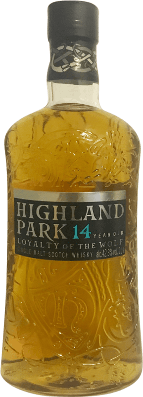 91,95 € Spedizione Gratuita | Whisky Single Malt Highland Park Loyalty of the Wolf Highlands Regno Unito 14 Anni 1 L