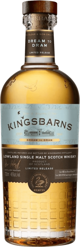 62,95 € Spedizione Gratuita | Whisky Single Malt Kingsbarns Dream to Dram Lowlands Regno Unito Bottiglia 70 cl