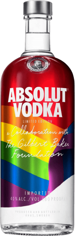 18,95 € Envío gratis | Vodka Absolut Rainbow Suecia Botella 70 cl