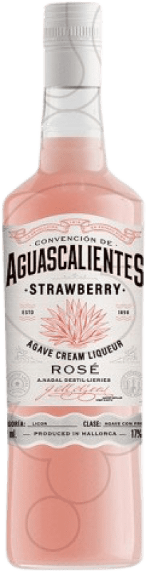 16,95 € Бесплатная доставка | Ликер крем Antonio Nadal Aguascalientes Strawberry Rosé Испания бутылка 70 cl