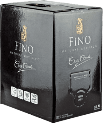 32,95 € Kostenloser Versand | Likörwein Cruz Conde Fino D.O. Montilla-Moriles Andalucía y Extremadura Spanien Pedro Ximénez Bag in Box 5 L