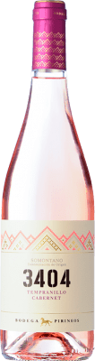 5,95 € Бесплатная доставка | Розовое вино Pirineos 3404 D.O. Somontano Арагон Испания Tempranillo — Темпранильо, Cabernet Sauvignon — Каберне Совиньон Бутылка 75 cl