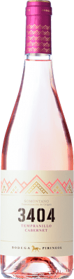 5,95 € Envio grátis | Vinho rosé Pirineos 3404 Rosado D.O. Somontano Aragão Espanha Tempranillo, Cabernet Sauvignon Garrafa 75 cl