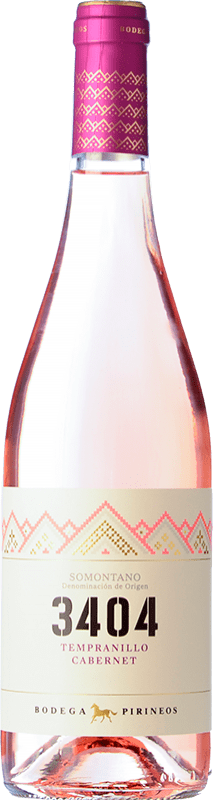 5,95 € Envoi gratuit | Vin Rosé Pirineos 3404 D.O. Somontano Aragon Espagne Tempranillo, Cabernet Sauvignon Bouteille 75 cl