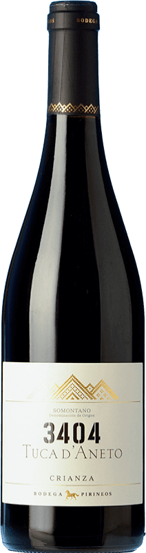 9,95 € 免费送货 | 红酒 Pirineos 3404 Tuca d'Aneto 岁 D.O. Somontano 阿拉贡 西班牙 Merlot, Cabernet Sauvignon, Moristel 瓶子 75 cl