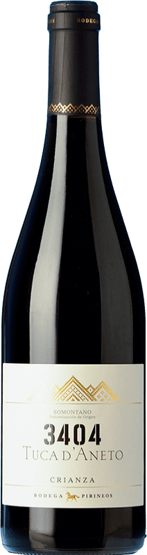 10,95 € Free Shipping | Red Wine Pirineos 3404 Tuca d'Aneto Crianza — Aged D.O. Somontano Aragon Spain Merlot, Cabernet Sauvignon, Moristel Bottle 75 cl