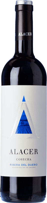 12,95 € 免费送货 | 红酒 Bodegas Riojanas Alacer 年轻的 D.O. Ribera del Duero 卡斯蒂利亚莱昂 西班牙 Tempranillo 瓶子 75 cl