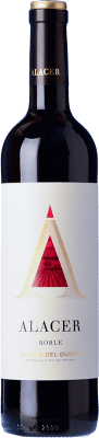 12,95 € 免费送货 | 红酒 Bodegas Riojanas Alacer 橡木 D.O. Ribera del Duero 卡斯蒂利亚莱昂 西班牙 Tempranillo 瓶子 75 cl