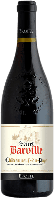 79,95 € 送料無料 | 赤ワイン Brotte Secret Barville 高齢者 A.O.C. Châteauneuf-du-Pape プロヴァンス フランス Syrah, Grenache, Monastrell ボトル 75 cl