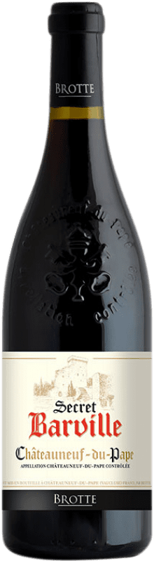 79,95 € Бесплатная доставка | Красное вино Brotte Secret Barville старения A.O.C. Châteauneuf-du-Pape Прованс Франция Syrah, Grenache, Monastrell бутылка 75 cl