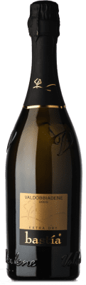 12,95 € Spedizione Gratuita | Spumante bianco Bastìa Extradry Extra Secco D.O.C.G. Prosecco di Conegliano-Valdobbiadene Veneto Italia Glera Bottiglia 75 cl