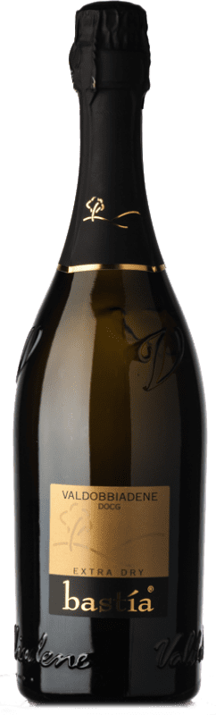 12,95 € 免费送货 | 白起泡酒 Bastìa Extradry 额外的干燥 D.O.C.G. Prosecco di Conegliano-Valdobbiadene 威尼托 意大利 Glera 瓶子 75 cl
