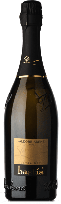 13,95 € Envoi gratuit | Vin Mousseux Blanc Bastìa Extra Dry — Extra-Sec D.O.C.G. Prosecco di Conegliano-Valdobbiadene Vénétie Italie Glera Bouteille 75 cl