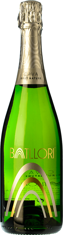 9,95 € Envoi gratuit | Vin Mousseux Blanc Finca Batllori Brut Nature D.O. Cava Catalogne Espagne Macabeo — Macabeu, Xarel·lo, Parellada Bouteille 75 cl