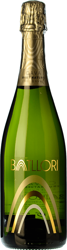 11,95 € Envoi gratuit | Vin Mousseux Blanc Finca Batllori Brut Nature Réserve D.O. Cava Catalogne Espagne Macabeo — Macabeu, Xarel·lo, Parellada Bouteille 75 cl