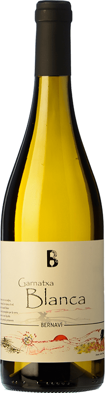 8,95 € Spedizione Gratuita | Vino bianco Bernaví Crianza D.O. Terra Alta Catalogna Spagna Grenache Bianca Bottiglia 75 cl