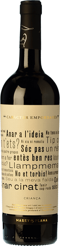 10,95 € Free Shipping | Red wine Masetplana Caràcter Empordanés D.O. Empordà Catalonia Spain Grenache, Monastrell Bottle 75 cl