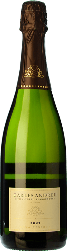 7,95 € Free Shipping | White sparkling Carles Andreu Brut Reserve D.O. Cava Catalonia Spain Macabeo, Xarel·lo, Chardonnay, Parellada Bottle 75 cl