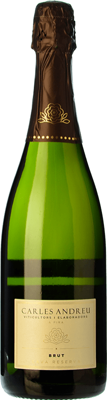 13,95 € Envio grátis | Espumante Branco Carles Andreu Brut — Bruto Reserva D.O. Cava Catalunha Espanha Macabeo, Xarel·lo, Chardonnay, Parellada 75 cl