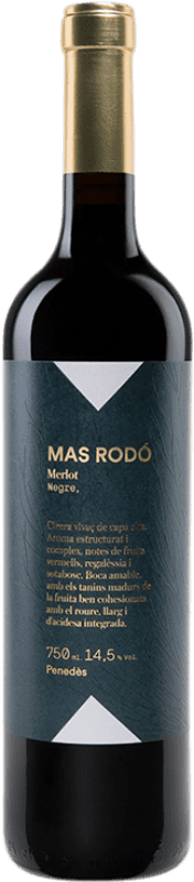 15,95 € Бесплатная доставка | Красное вино Mas Rodó D.O. Penedès Каталония Испания Merlot бутылка 75 cl