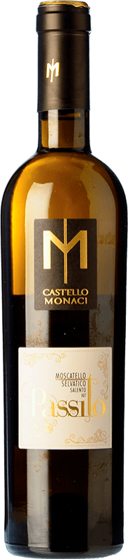 16,95 € Spedizione Gratuita | Vino dolce Castello Monaci I.G.T. Salento Puglia Italia Moscatello Selvatico Bottiglia Medium 50 cl