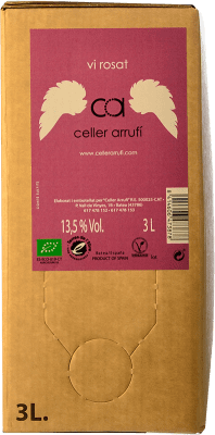 11,95 € Free Shipping | Rosé wine Arrufí Rosat Young D.O. Terra Alta Catalonia Spain Syrah, Grenache Bag in Box 3 L