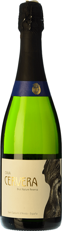 14,95 € Spedizione Gratuita | Spumante bianco Vell Cervera Brut Nature Riserva D.O. Cava Catalogna Spagna Macabeo, Xarel·lo, Parellada Bottiglia 75 cl