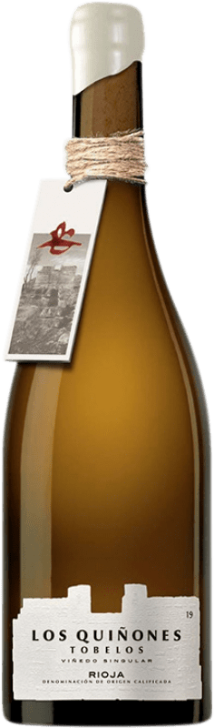 59,95 € Бесплатная доставка | Белое вино Tobelos Los Quiñones Viñedo Singular D.O.Ca. Rioja Ла-Риоха Испания Viura бутылка 75 cl