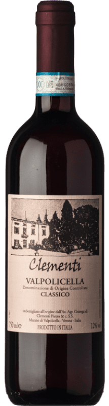 19,95 € Free Shipping | Red wine Clementi Classico D.O.C. Valpolicella Veneto Italy Corvina, Rondinella, Corvinone Bottle 75 cl