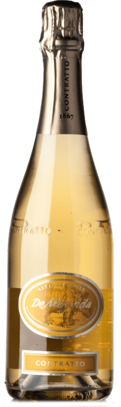 24,95 € Envio grátis | Espumante branco Contratto De Miranda D.O.C.G. Asti Piemonte Itália Mascate Branco Garrafa 75 cl