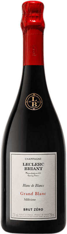 283,95 € Бесплатная доставка | Белое игристое Leclerc Briant Grand Blanc A.O.C. Champagne шампанское Франция бутылка 75 cl