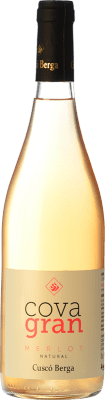 9,95 € 免费送货 | 玫瑰酒 Cuscó Berga Cova Gran 年轻的 西班牙 Merlot 瓶子 75 cl