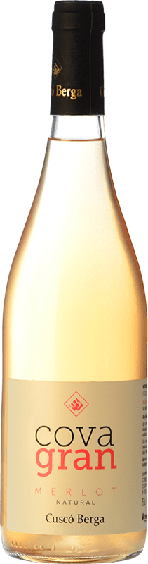 9,95 € Envío gratis | Vino rosado Cuscó Berga Cova Gran Joven España Merlot Botella 75 cl