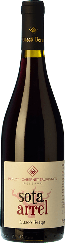 15,95 € Envoi gratuit | Vin rouge Cuscó Berga Sota Arrel Espagne Merlot, Cabernet Sauvignon Bouteille 75 cl