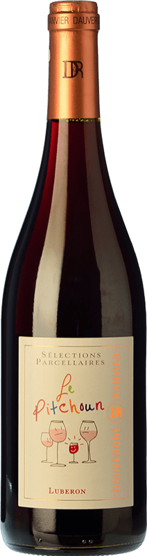 9,95 € Spedizione Gratuita | Vino rosso Dauvergne et Ranvier Le Pitchoun Rouge A.O.C. Côtes du Luberon Rhône Francia Syrah, Grenache Bottiglia 75 cl