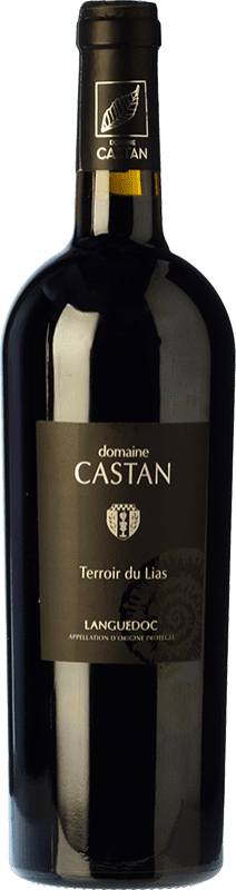13,95 € Envío gratis | Vino tinto Castan Terroir du Lias I.G.P. Vin de Pays Languedoc Languedoc Francia Syrah, Garnacha, Cariñena Botella 75 cl