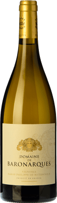 59,95 € Envio grátis | Vinho branco Domaine de Baronarques Limoux A.O.C. Blanquette de Limoux Languedoc França Chardonnay Garrafa 75 cl