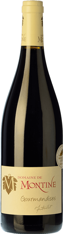 11,95 € Envío gratis | Vino tinto Montine Gourmandises Rouge A.O.C. Côtes du Rhône Rhône Francia Syrah, Garnacha, Cinsault Botella 75 cl