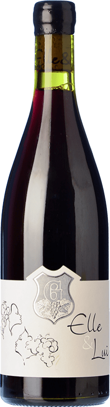 13,95 € Envio grátis | Vinho Tinto Domaine des Nugues Elle & Lui França Syrah, Gamay 75 cl
