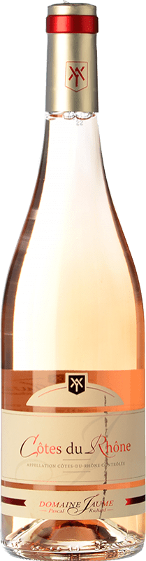 8,95 € Envío gratis | Vino rosado Domaine Jaume Rosé Joven A.O.C. Côtes du Rhône Rhône Francia Syrah, Garnacha, Monastrell, Cariñena Botella 75 cl