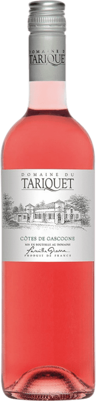 10,95 € Free Shipping | Rosé wine Domaine du Tariquet Rosé de Pressée Young I.G.P. Vin de Pays Côtes de Gascogne France Merlot, Syrah, Cabernet Franc, Tannat Bottle 75 cl