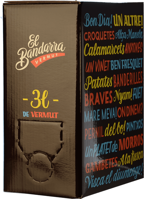 19,95 € Free Shipping | Vermouth Martí Serdà El Bandarra D.O. Catalunya Catalonia Spain Bag in Box 3 L