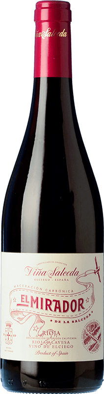 9,95 € Envio grátis | Vinho tinto Viña Salceda El Mirador de la Salceda D.O.Ca. Rioja La Rioja Espanha Tempranillo Garrafa 75 cl
