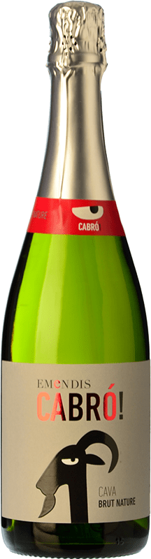 10,95 € 送料無料 | 白スパークリングワイン Emendis Cabró! ブルットの自然 D.O. Cava カタロニア スペイン Macabeo, Xarel·lo, Parellada ボトル 75 cl