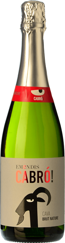 8,95 € Envio grátis | Espumante Branco Emendis Cabró Brut Nature — Bruto Natural D.O. Cava Catalunha Espanha Macabeo, Xarel·lo, Parellada 75 cl